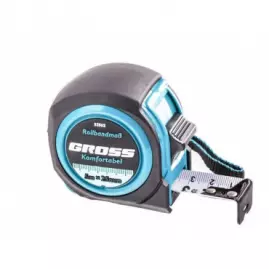 Рулетка Komfortable, 5м*25мм, обрезиненный корпус//Gross