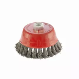 Щетка для УШМ 125 мм "чашка" витая Китай