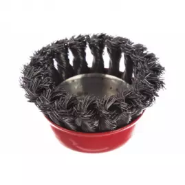 Щетка для УШМ 75 мм "чашка" витая Китай