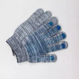 Перчатки 70 х/б с ПВХ (7-ми нитка) 7,5 класс