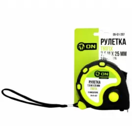 Рулетка TRIFIX 7,5м х 25мм, обрезиненный корпус, 3 фиксатора