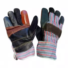 Перчатки кожанные разноцветные