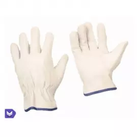 Перчатки кожанные бел.