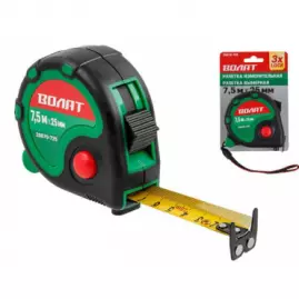 Рулетка 7,5м/25мм обрезин. корп. ВОЛАТ