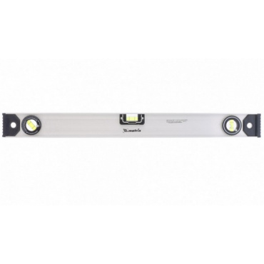 Уровень алюминиевый "Рельс"600мм,3 глазка Матрикс. Фото 1