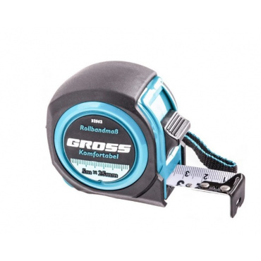 Рулетка Komfortable, 5м*25мм, обрезиненный корпус//Gross. Фото 1