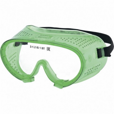 Очки закрытые "Эргономичные" с прямой вентиляцией, поликарбонат Сибртех. Фото 1