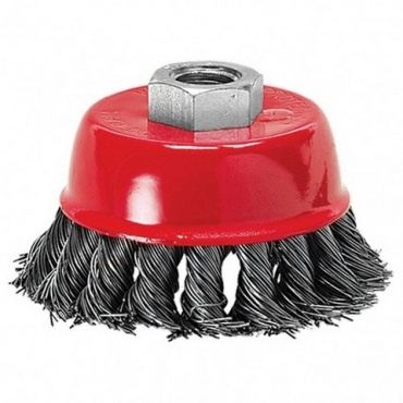 Щетка для УШМ 65 мм "чашка" витая Китай. Фото 1