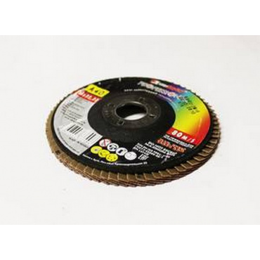 Круг лепестковый торцевой (КЛТ)  ф 125*22 Р80 Луга. Фото 1