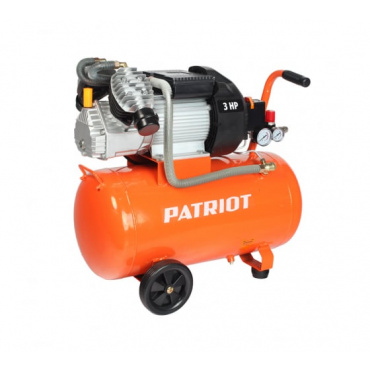 Компрессор возд. 50 PATRIOT VX 50-402 2х порш. (2,2 кВт/50 л/8 бар/400л\мин). Фото 1