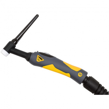 Горелка аргоновая КЕДР TIG-26 PRO (MultiTIG, 12 pin,вст.35-50, 1 кн., газ б/с, головка стд., 4 м,). Фото 1