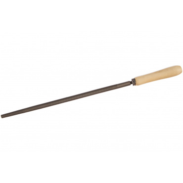 Напильник, 300 мм, круглый, деревянная ручка, СИБРТЕХ. Фото 1