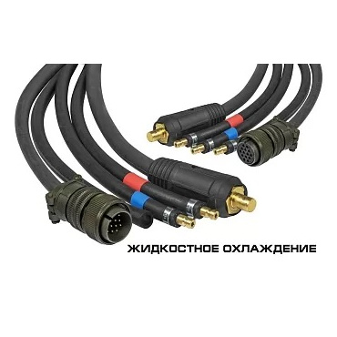 К-т соединительных кабелей для п/а КЕДР+AlphaWF-3 / MultiMIG-5000DP + MultiWF-7 (1,5м, жидк.). Фото 1