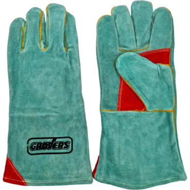 Краги спилковые Grovers S-796-YP, зеленые. Фото 1