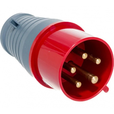 Вилка кабельная 32А 3Р+N+Е IР44 переносная 380В 025. Фото 1