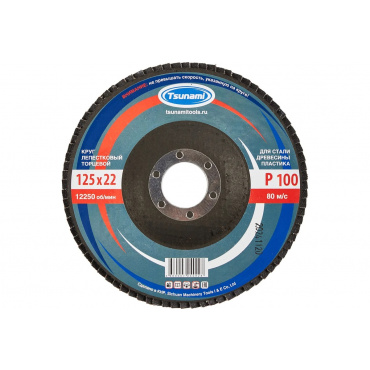 Круг лепестковый (КЛТ)  ф 125*22 А100 Tsunami PROF. Фото 1