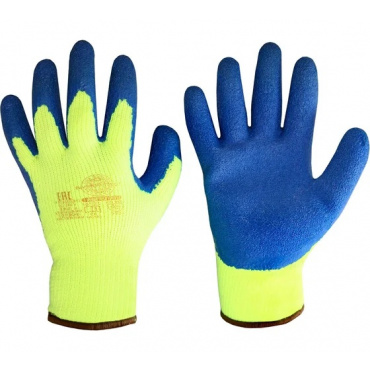 Перчатки акриловые двойные (зима). Фото 1