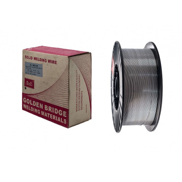 Сварочная проволока JQ.MG50-6 N/AWS (СВО8Г2С)(полир) ф 1,0  15 кг.Золотой мост. Фото 1