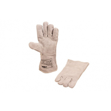 Краги спилковые КЕДР КС-10 ОПТИМУМ, серые. Фото 1