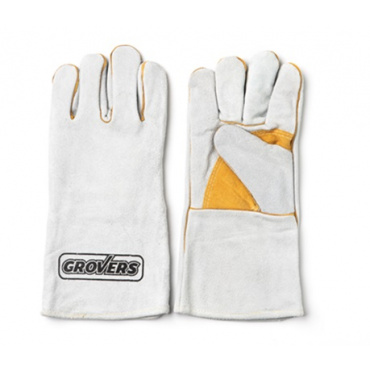 Краги спилковые Grovers H-796, белые. Фото 1