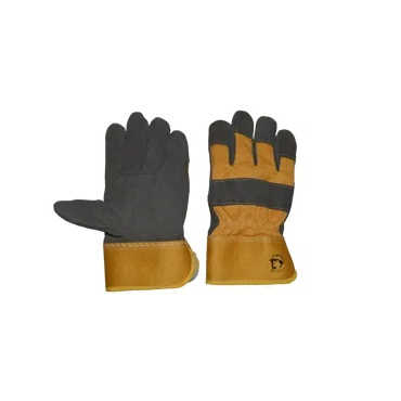 Перчатки спилковые комбинированные утепленные. Фото 1