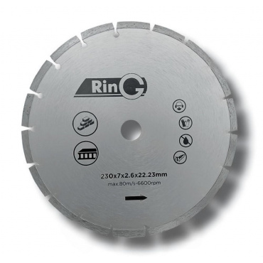 Круг отрезной алмазный 350х7x3,2х32/25,4 Ring. Фото 1