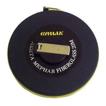 Рулетка геодезическая 20м, фиберглас, закрытый корпус/ Ермак. Фото 1