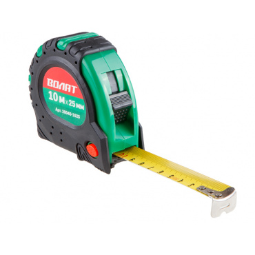 Рулетка 10м/25мм обрезин. корп. ВОЛАТ. Фото 1
