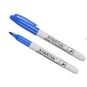 Маркер промышл. перманентный фетровый синий. Фото 1