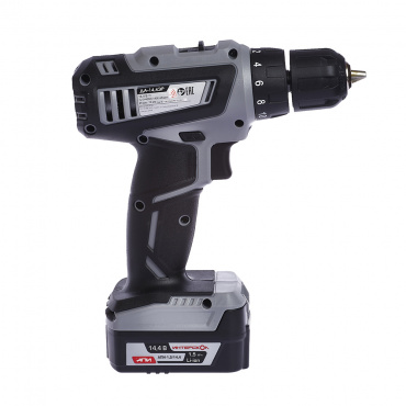 Дрель акк. ИНТЕРСКОЛ ДА-14,4ЭР 14.4V ( Li-ion 14,4V,2 акб.,1,5Ач,32/17 Нм). Фото 2