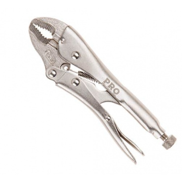 Зажим с фиксатором 180мм изогнутые губки PRO STARTUL. Фото 1