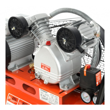 Компрессор возд. 50 PATRIOT PTR 50-450A, Ременной,(2,2 кВт/50л/450л\мин)выход быстросъём,елочка. Фото 4